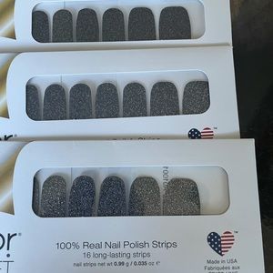 Colorstreet lot of 3 dark glitters